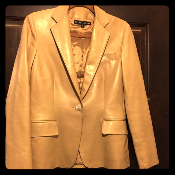 Ralph Lauren Leather Lambskin Jacket Black Label 8