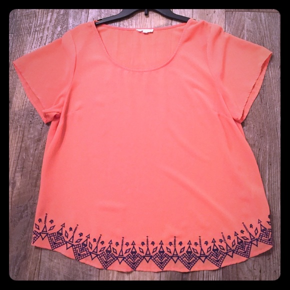 Brand new with out tags!!! Coral shirt
