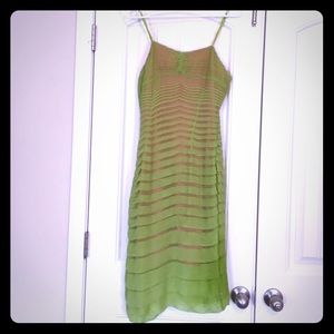 ✨Price Firm✨ BCBG MAXAZRIA green/pink dress