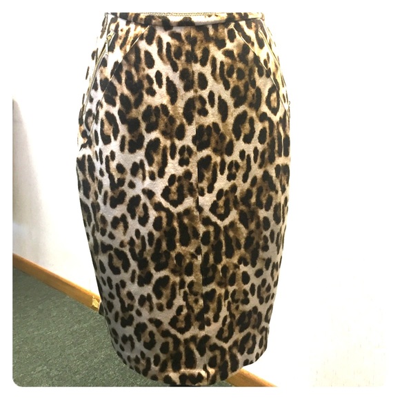 Chico's animal print pencil skirt