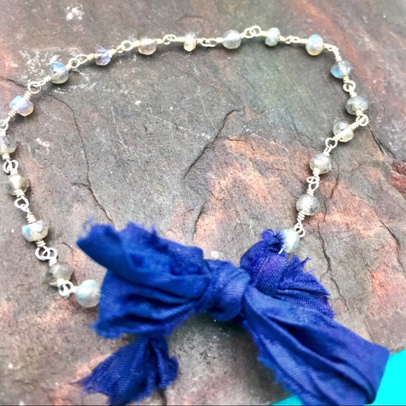 2 Labradorite Tie knot bracelet - Picture 3 of 4
