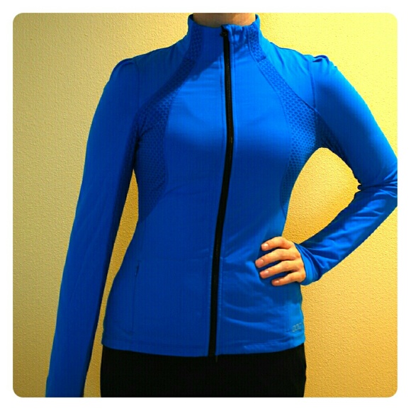 Blue zip through jacket