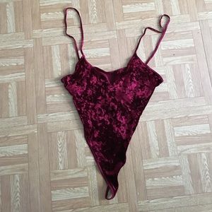 Velvet bodysuit