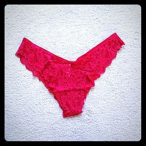 SOLD! Sexy red lace Victoria Secret Cheeky Panty