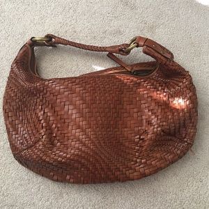 Cole Haan leather woven purse
