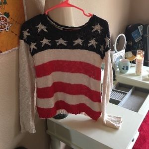 American Flag Knit Sweater