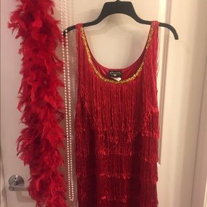 Flapper girl dress & accessories