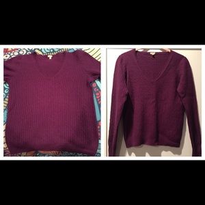 Small J Crew Wool Cashmere Sweater - Royal Purple