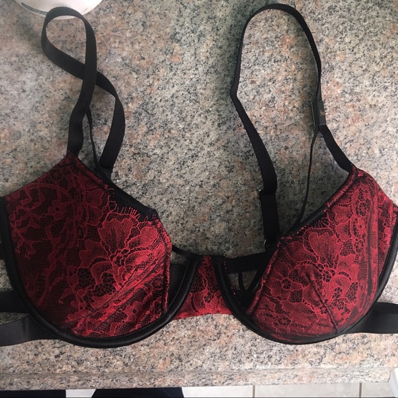 Victoria secret lined demi strappy bra 36D