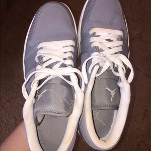 A pair of Air Jordan's.