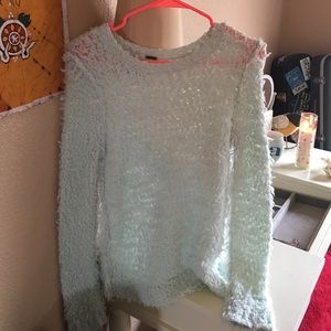 Ice Blue Free People Cozy Sweater