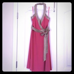 ✨Price Firm✨BCBG PARIS coral/gold cocktail dress