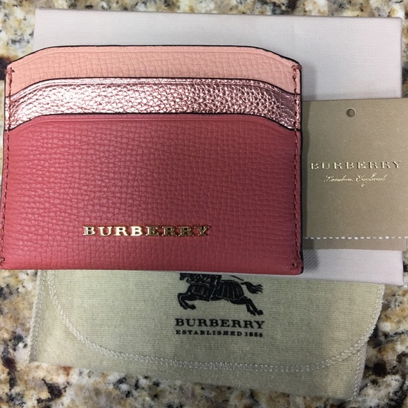 Pink Burberry Cardholder