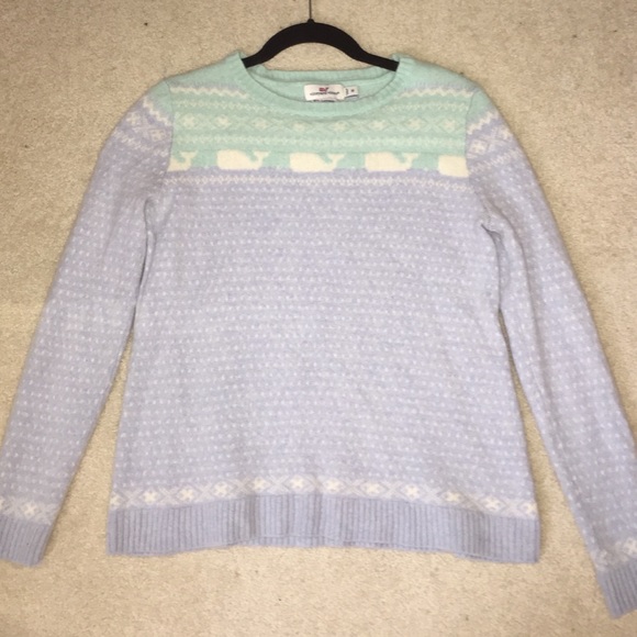 Vineyard Vines Cashmere Sweater Light Blue
