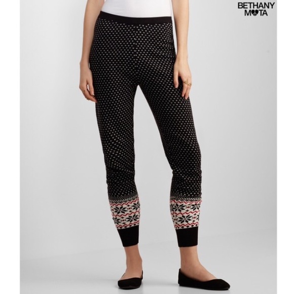 Bethany Mota fair isle sweater leggings