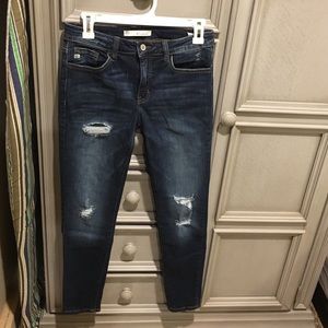 Ripped Blue skinny Jeans