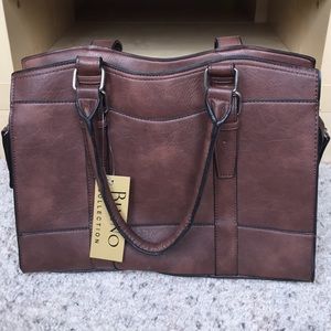 Brown vegan purse