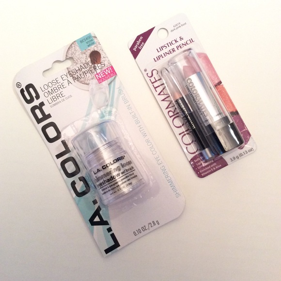 2 ITEMS: LOOSE METALLIC EYESHADOW☄️LIPSTICK/LINER - Picture 2 of 4