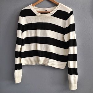 Striped Crop Sweater