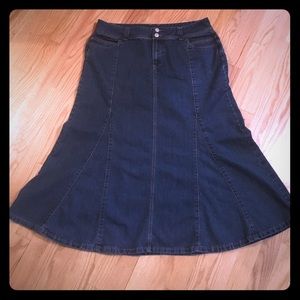 🎈SOLD 🎈C. J. Banks A-line Denim Jean skirt