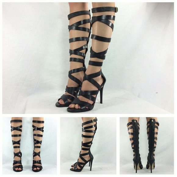 Guess Chrina leather gladiator sandals size 8.5