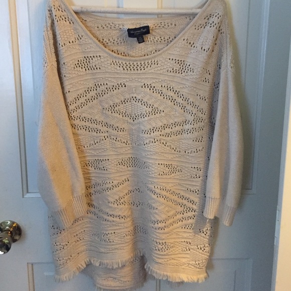 Tan American Eagle sweater
