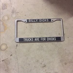 Trucks are For Chicks License Plate Cover