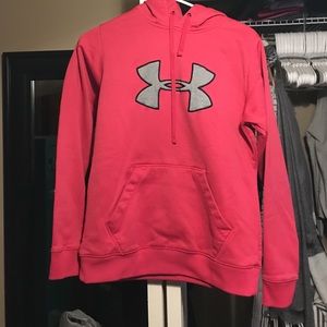 Pink under armor sweatshirt
