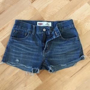 Levi's cutoff jean shorts