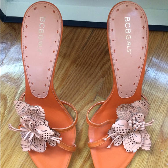 Summer BCBG orange Sandals