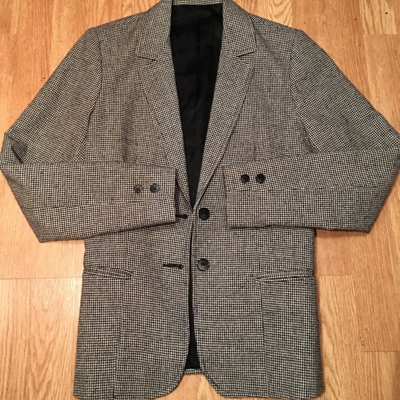 Women's, wool, houndstooth blazer, size 8.