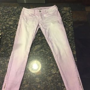 American Eagle Outfitters light purple jeans