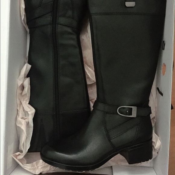 Bandolino Shoes - NEW - Women's Baya Wide-Calf Leather Boots