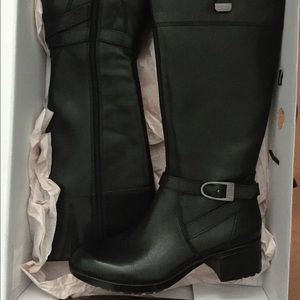 NEW - Women's Baya Wide-Calf Leather Boots