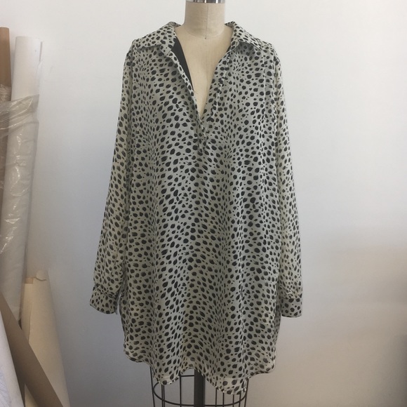 Animal print mini dress