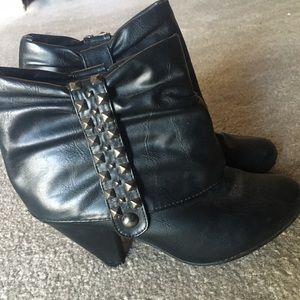 Studded ankle boots
