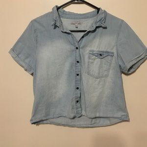 Chambray crop top