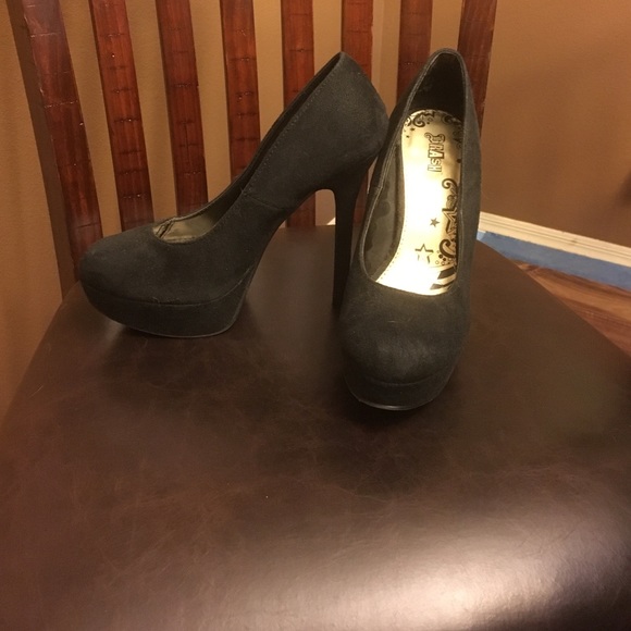 Velvet Black Stilettos