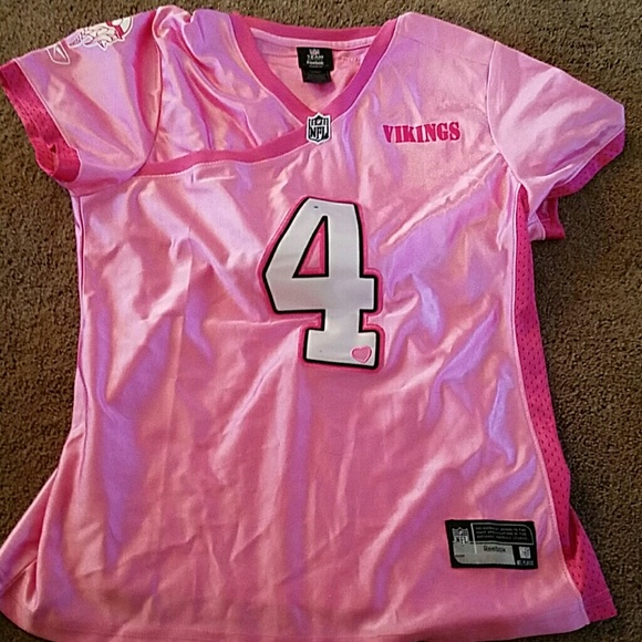 Pink Brett Farve Vikings Jersey