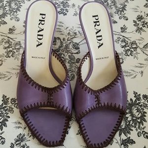 Prada kitten mules