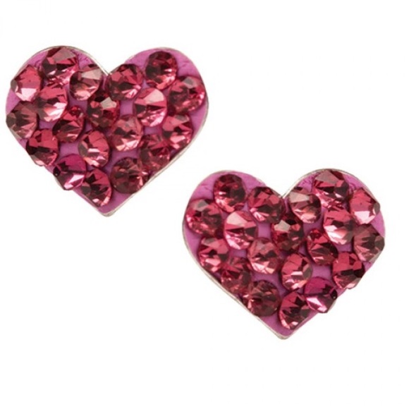 Swarovski Crystal Heart Earrings