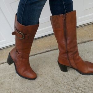 Leather Heeled Boots