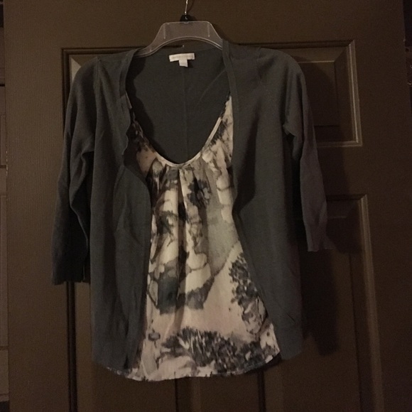 New York & Company. Sweater with attached tank