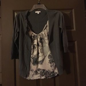 New York & Company. Sweater with attached tank