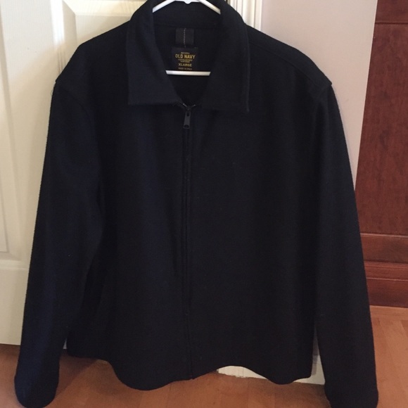 Men's black wool coat.  Old Navy. Like new! XL.