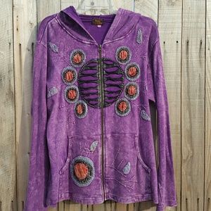 Boho purple hoodie