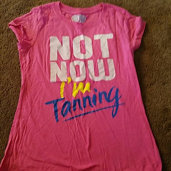 Teen Not Now I'm tanning Shirt