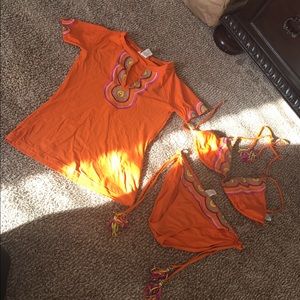 Trina Turk bikini with rash guard