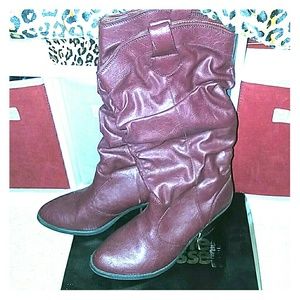 Purplish Red boots
