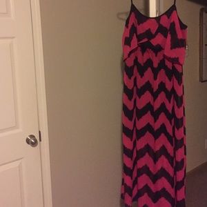 Chevron maxi dress